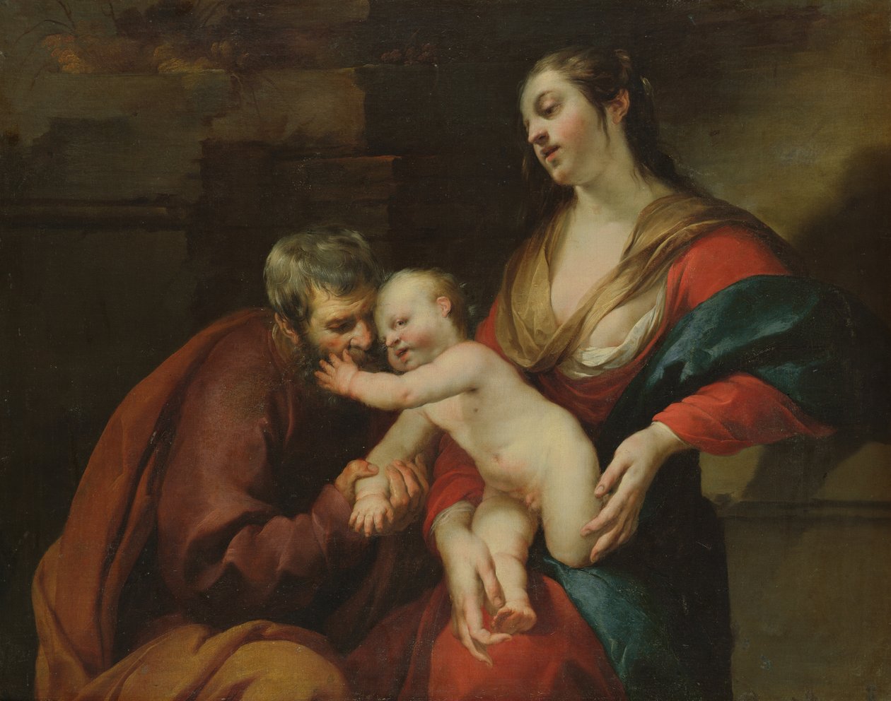 Den heliga familjen av Jacques Blanchard