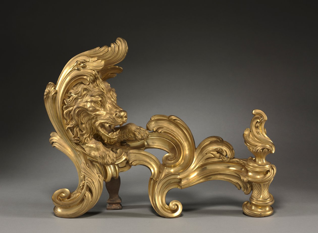 Par Andirons Chenets, 1752. av Jacques Caffieri