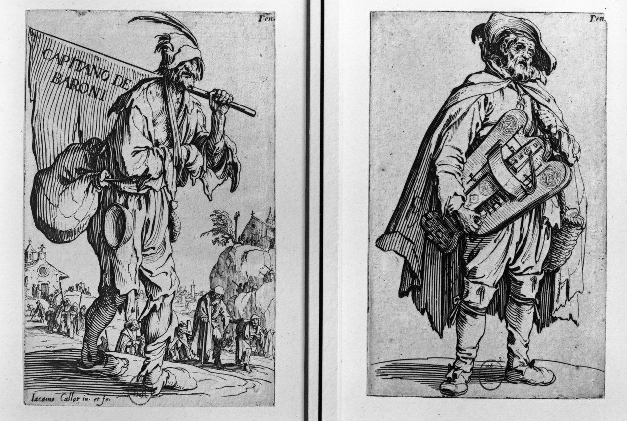 En tiggare och en spelman av Jacques Callot