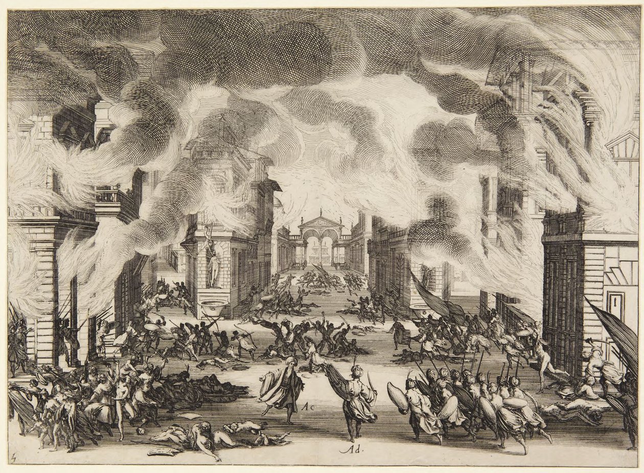 Akt 5, ur serien Soliman av Jacques Callot