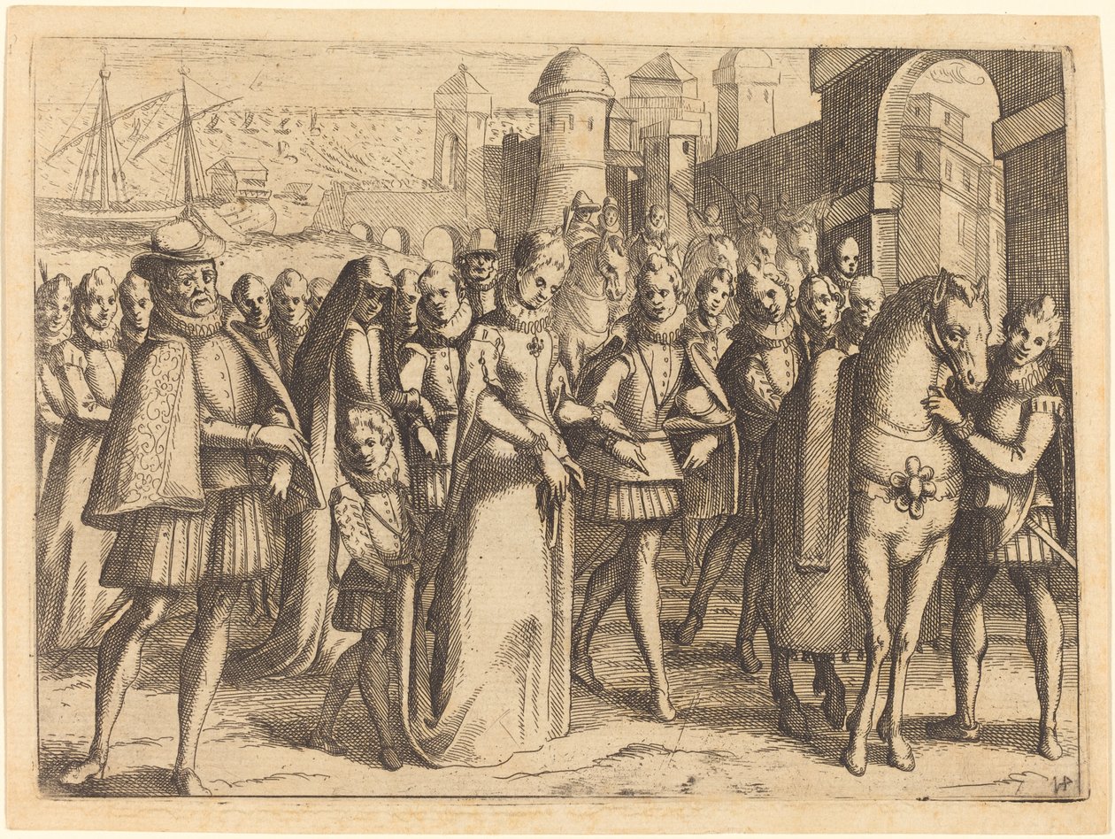 Ankomst till Valencia av Jacques Callot