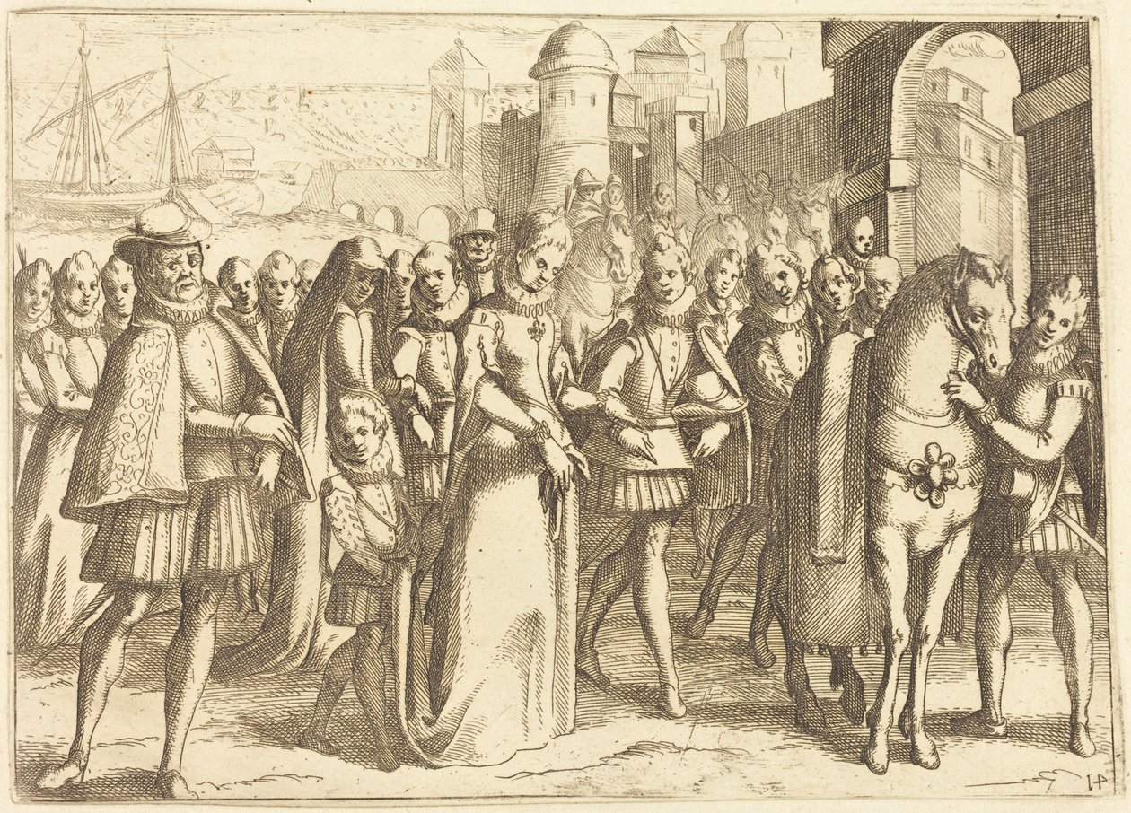 Ankomst till Valencia av Jacques Callot