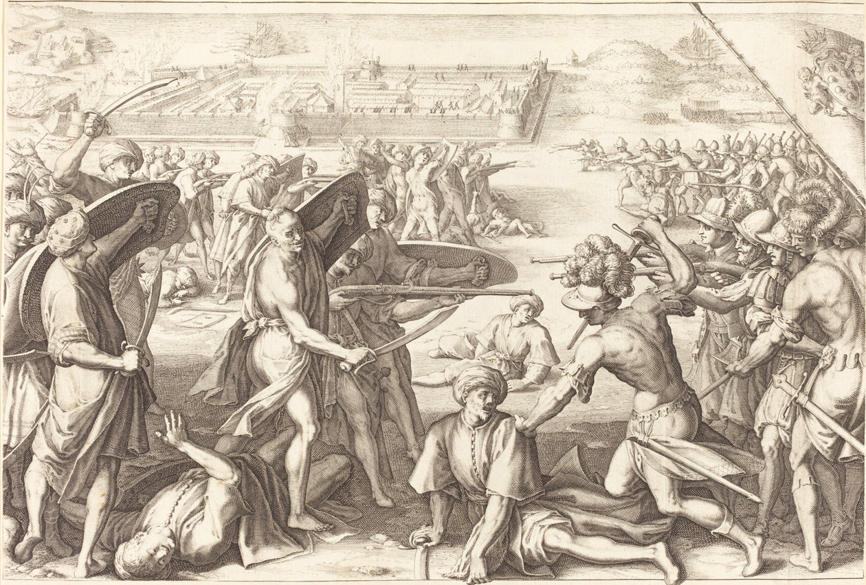 Angrepp på de yttre forten av ben av Jacques Callot