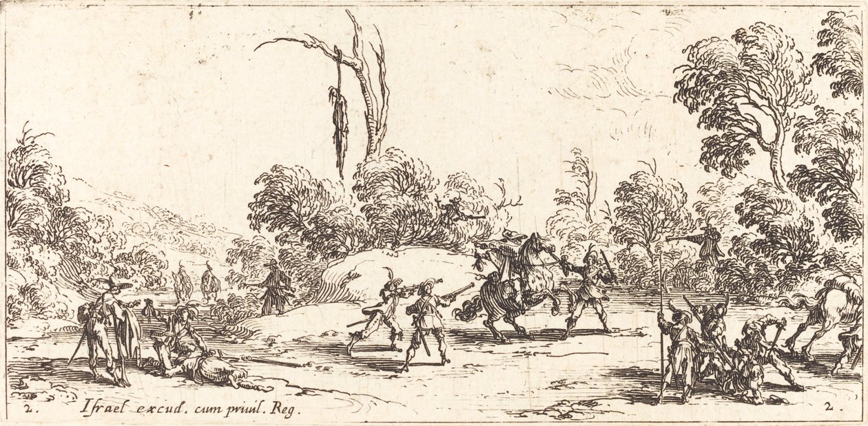 Att attackera resenärer på motorvägen av Jacques Callot