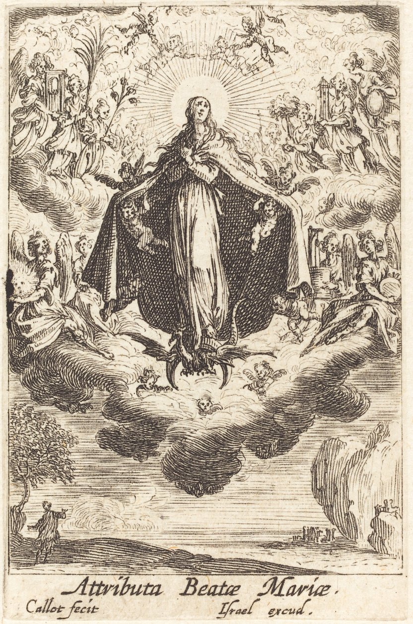 Jungfruns attribut, i eller efter 1630. av Jacques Callot