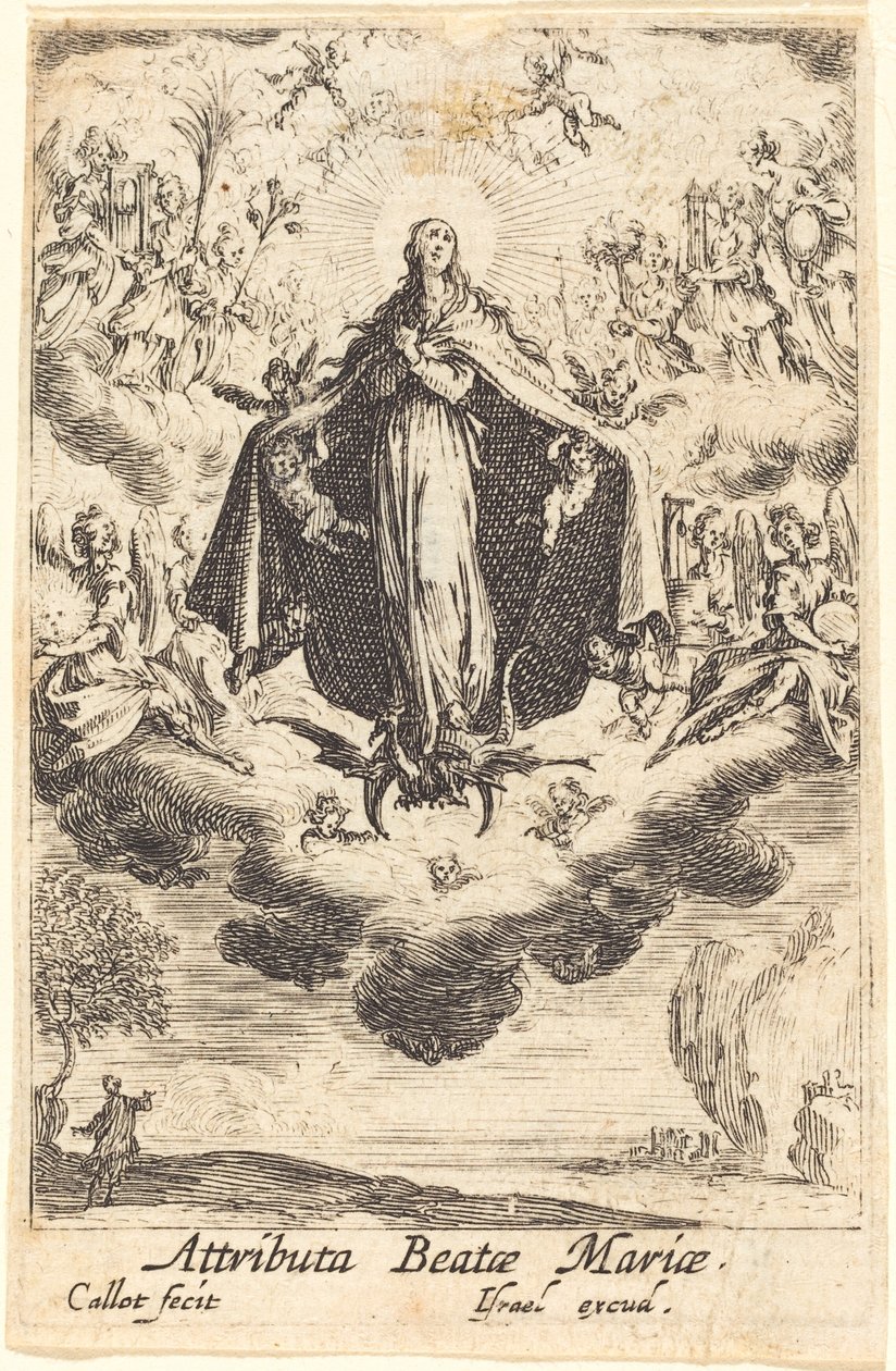 Jungfruns attribut, i eller efter 1630. av Jacques Callot