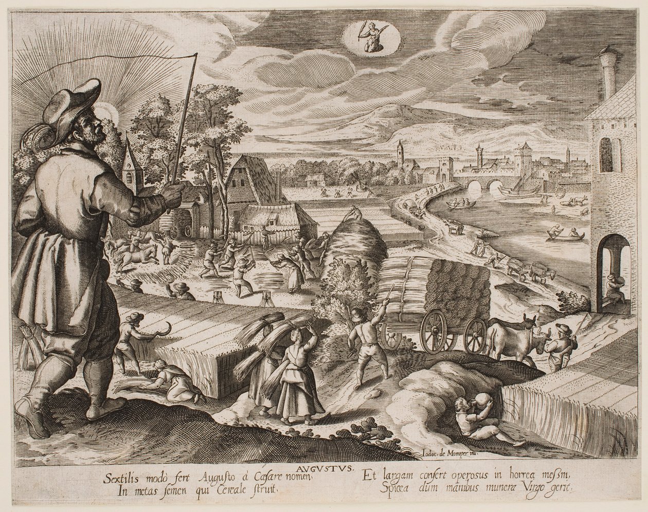 Augusti, ur serien ”Månaderna” av Jacques Callot