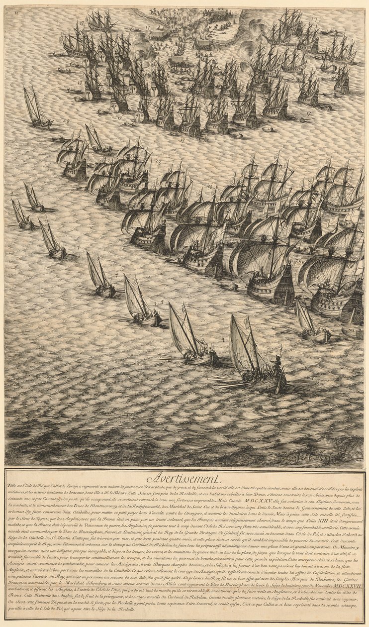 Utdrag ur ”Belägringen av citadellet i Saint-Martin på Île de Ré” av Jacques Callot