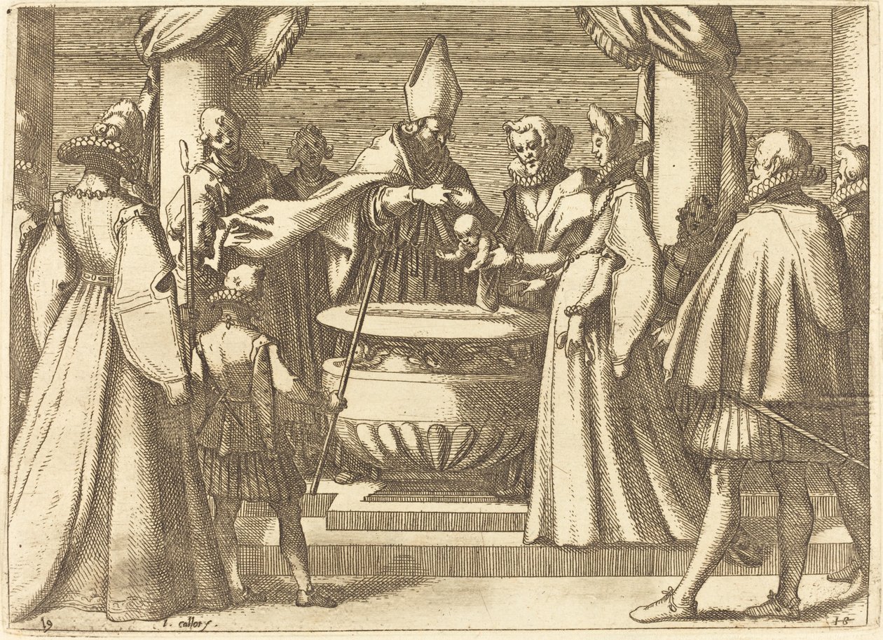 Dop av prinsen av Spanien av Jacques Callot