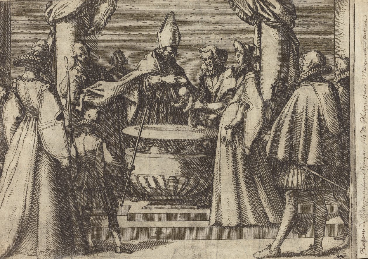 Dop av prinsen av Spanien [verso] av Jacques Callot