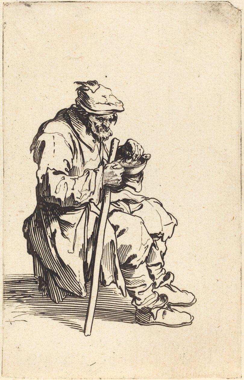 Tiggareäter, c. 1622. av Jacques Callot