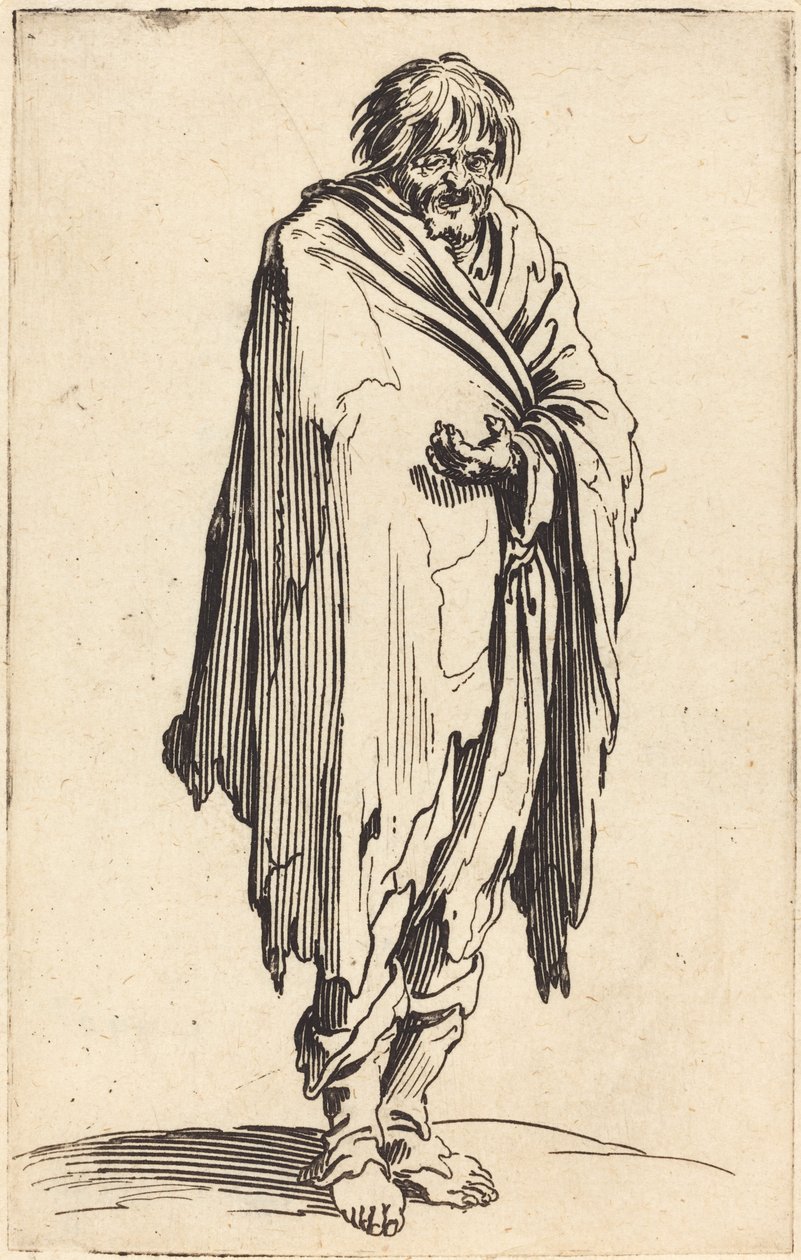 Tiggare med bara huvud och fötter av Jacques Callot
