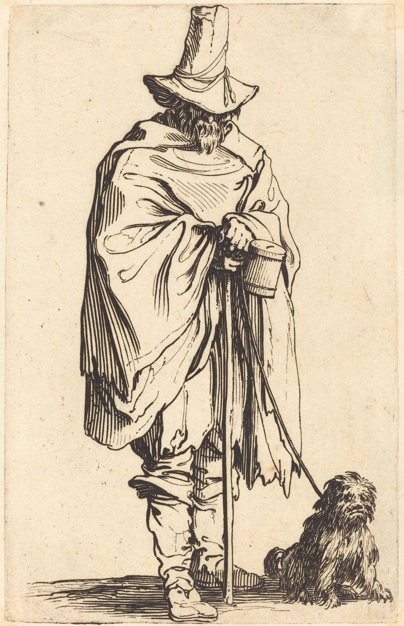 Tiggare med hund, ca. 1622. av Jacques Callot