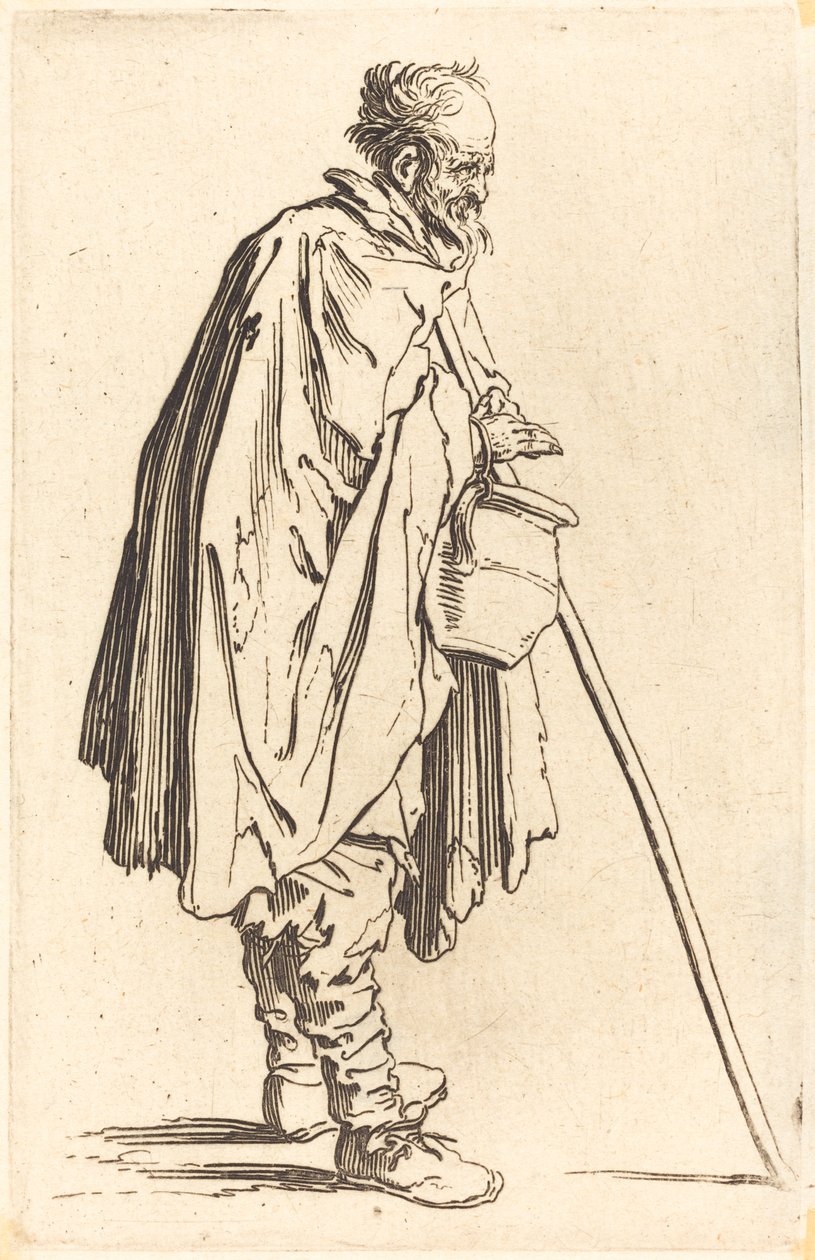 Tiggare med kruka, c.1622 av Jacques Callot