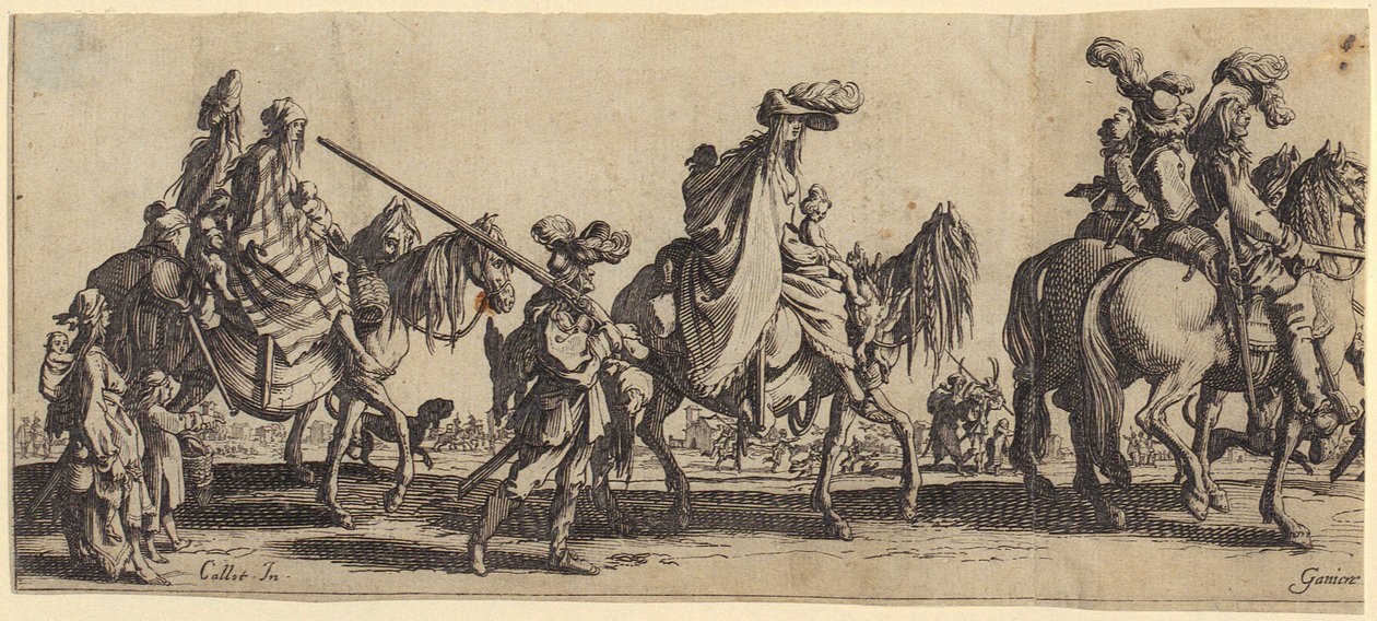 Bohemierna [nomaderna] på resande fot av Jacques Callot