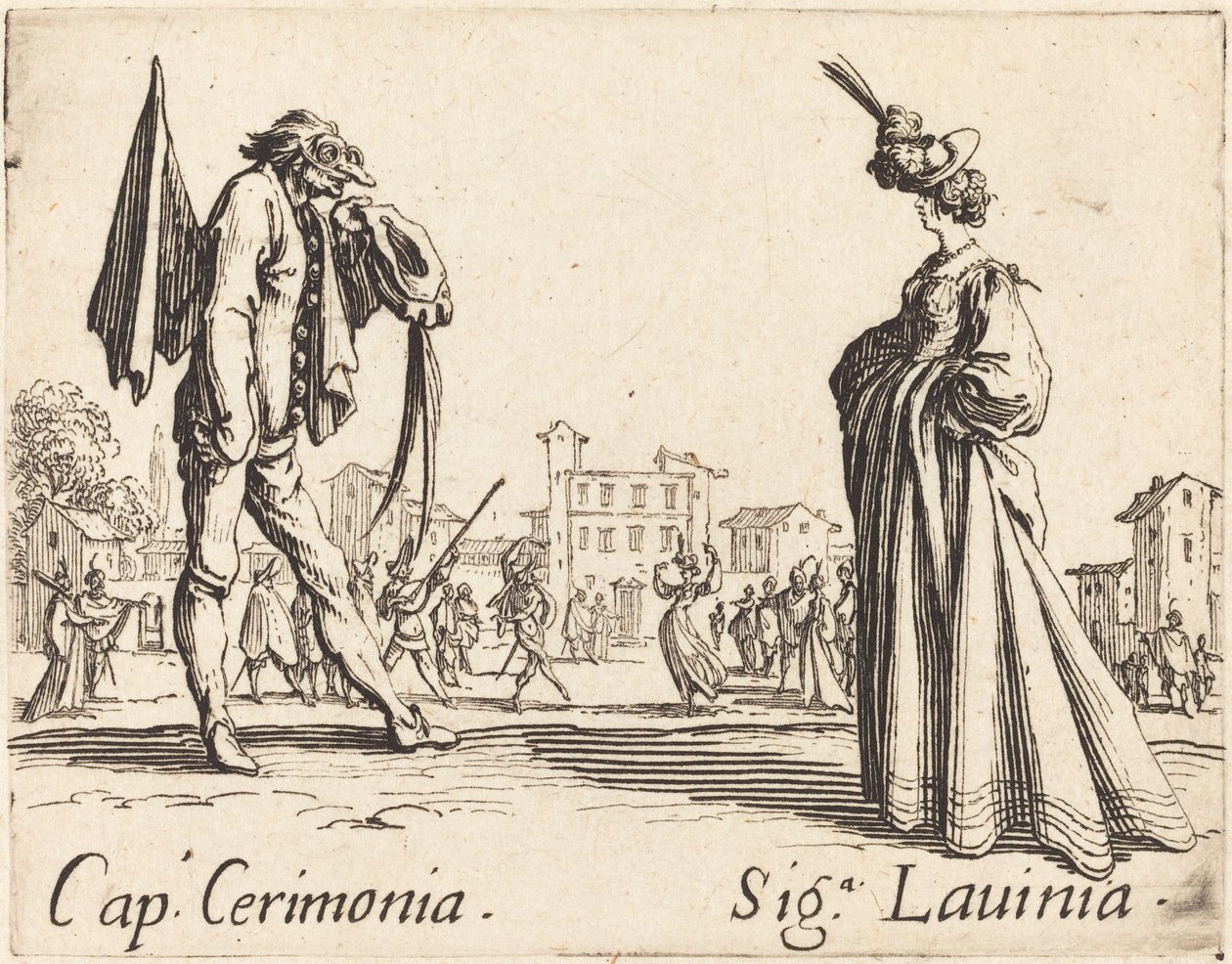 Cap. Ceremoni och Siga. Lavinia av Jacques Callot