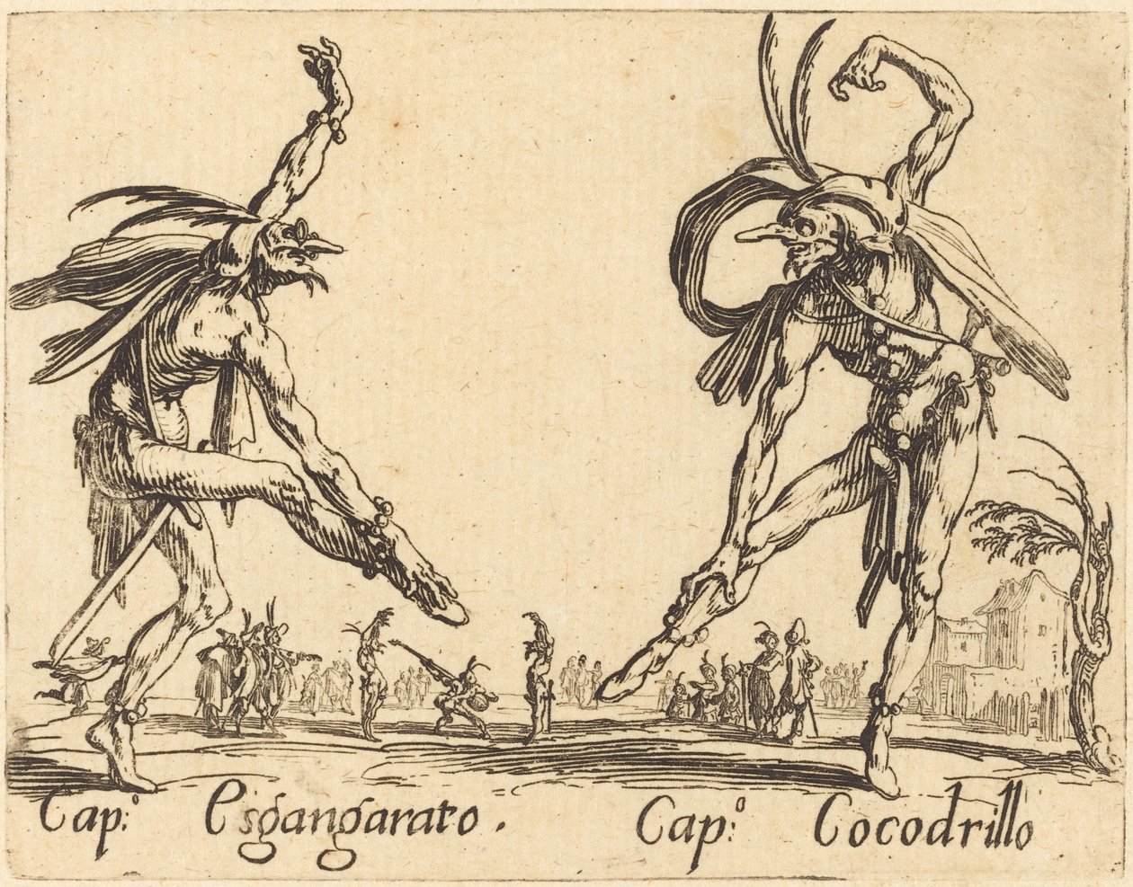 ingen Esgangarato och Cap. krokodil av Jacques Callot