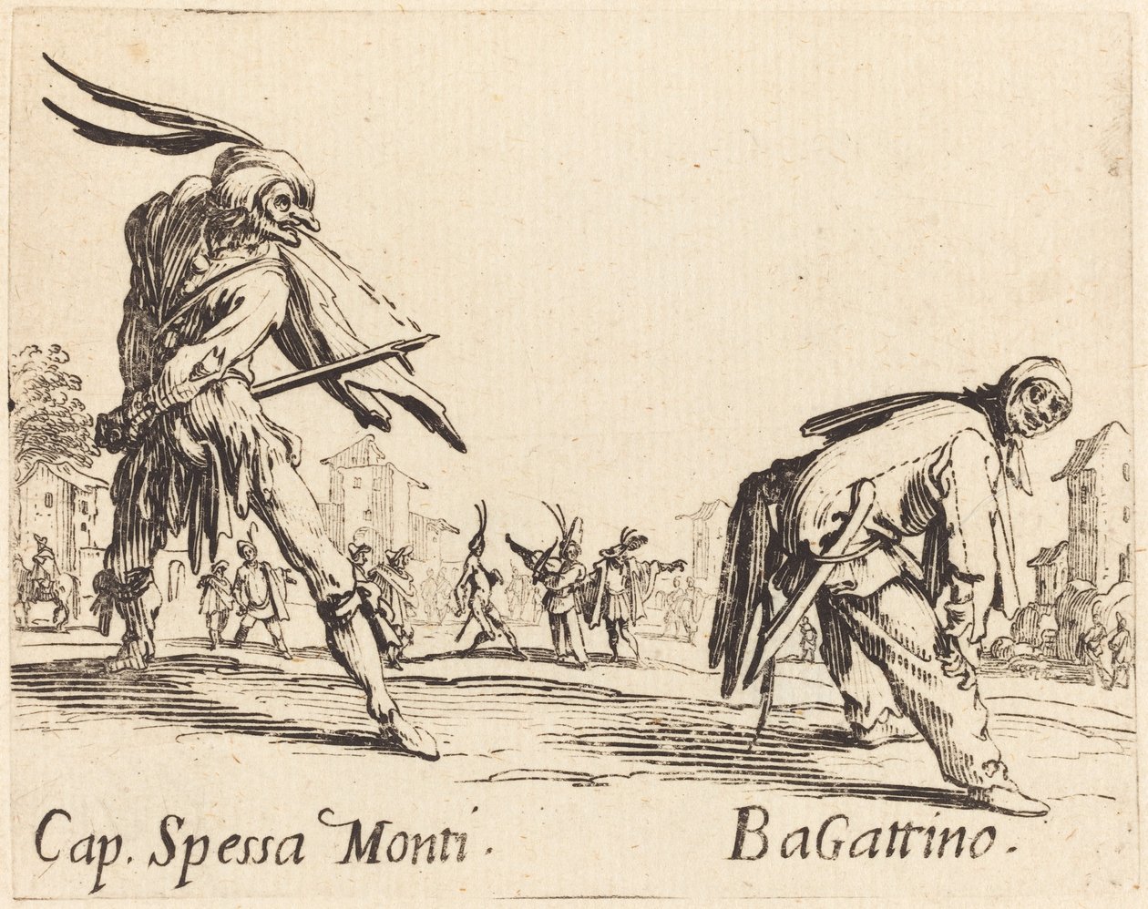 Cap Spessa Monti och Bagattino av Jacques Callot
