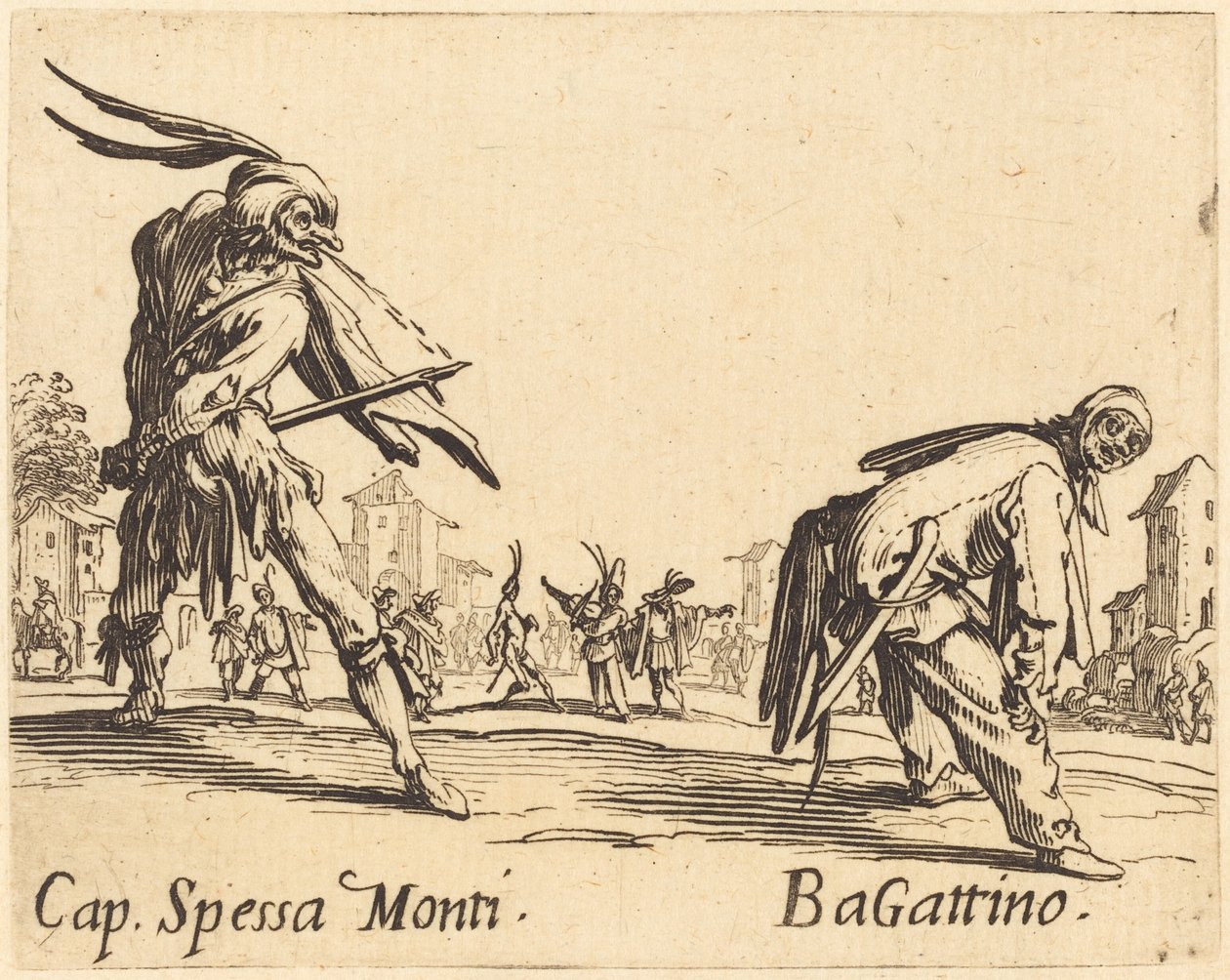 Cap Spessa Monti och Bagattino av Jacques Callot