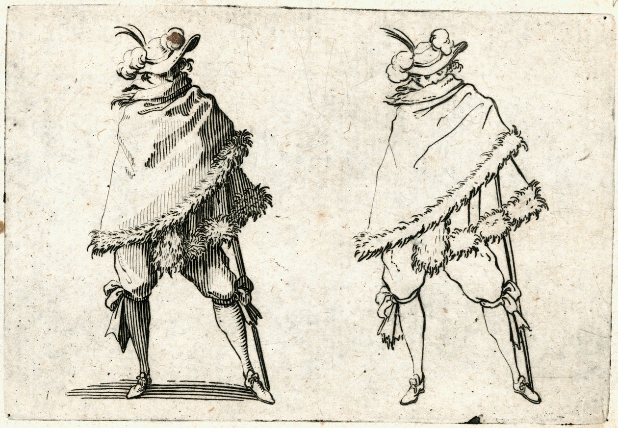 Kapriser av olika figurer av Jacques Callot