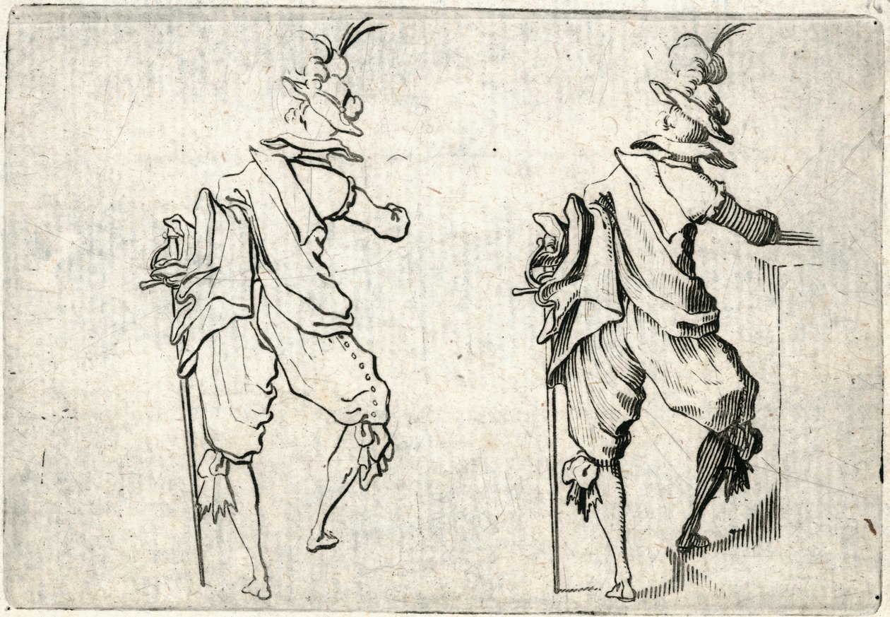 Kapriser av olika figurer av Jacques Callot