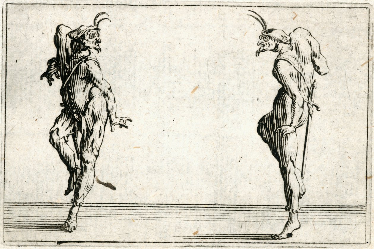 Kapriser av olika figurer av Jacques Callot