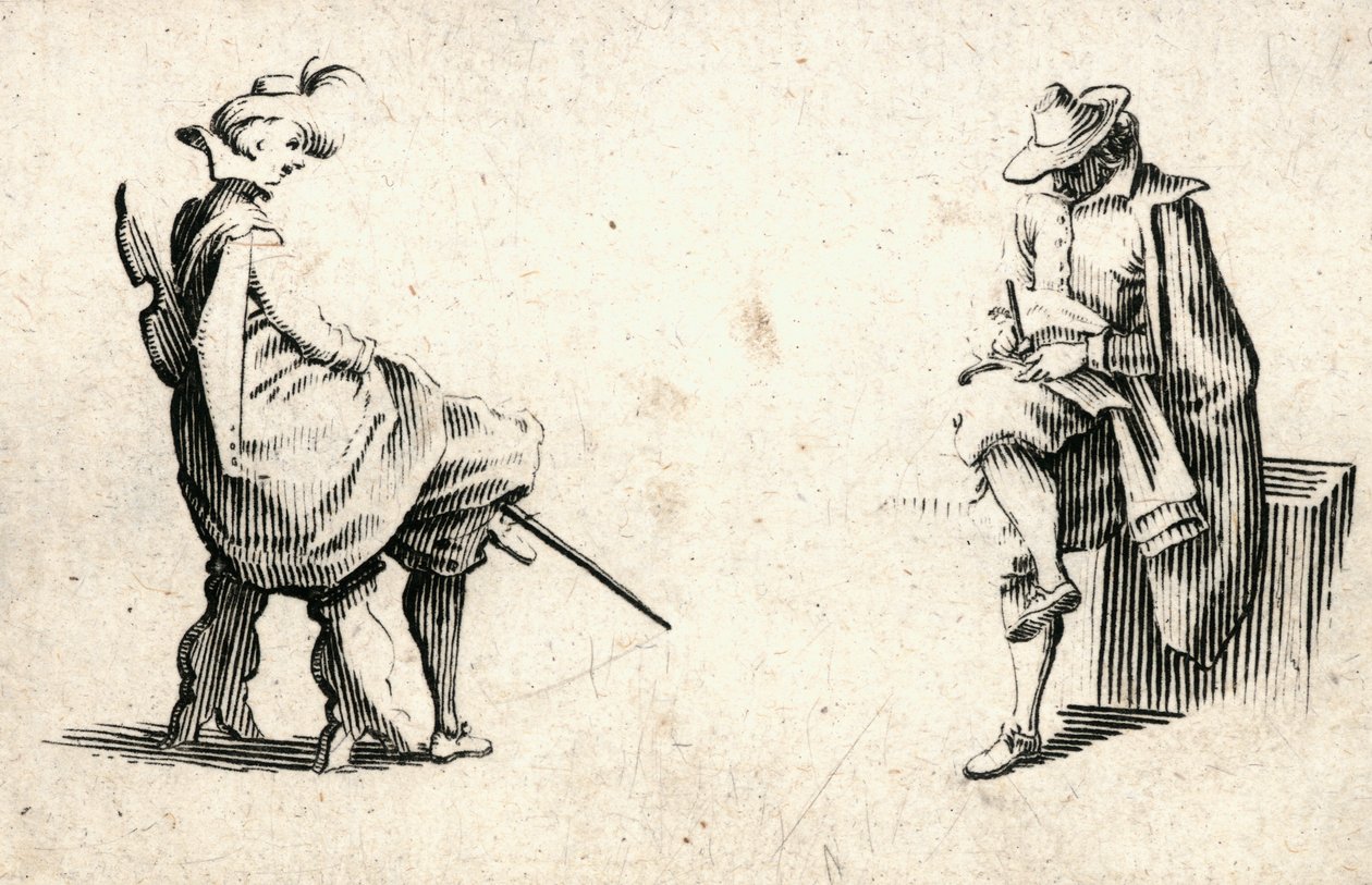 Kapriser av olika figurer av Jacques Callot