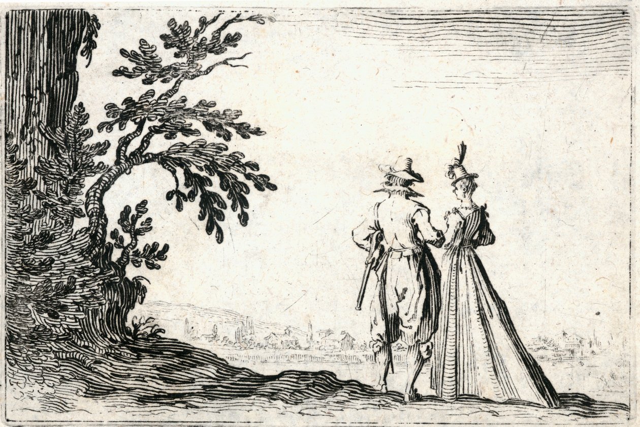 Kapriser av olika figurer av Jacques Callot