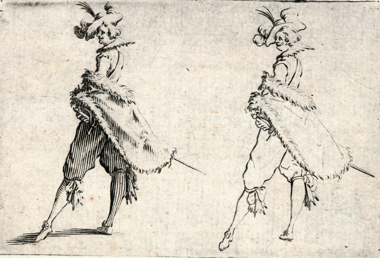 Kapriser av olika figurer av Jacques Callot