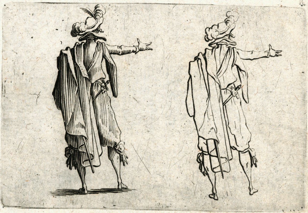 Kapriser av olika figurer av Jacques Callot