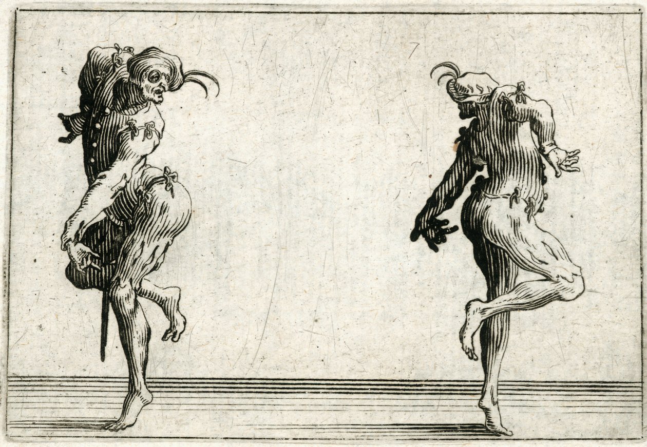 Kapriser av olika figurer av Jacques Callot