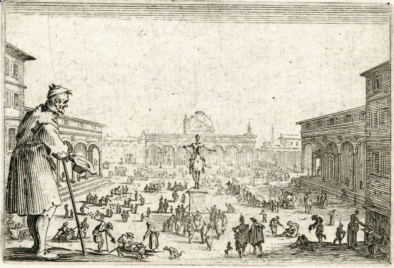 Kapriser av olika figurer av Jacques Callot