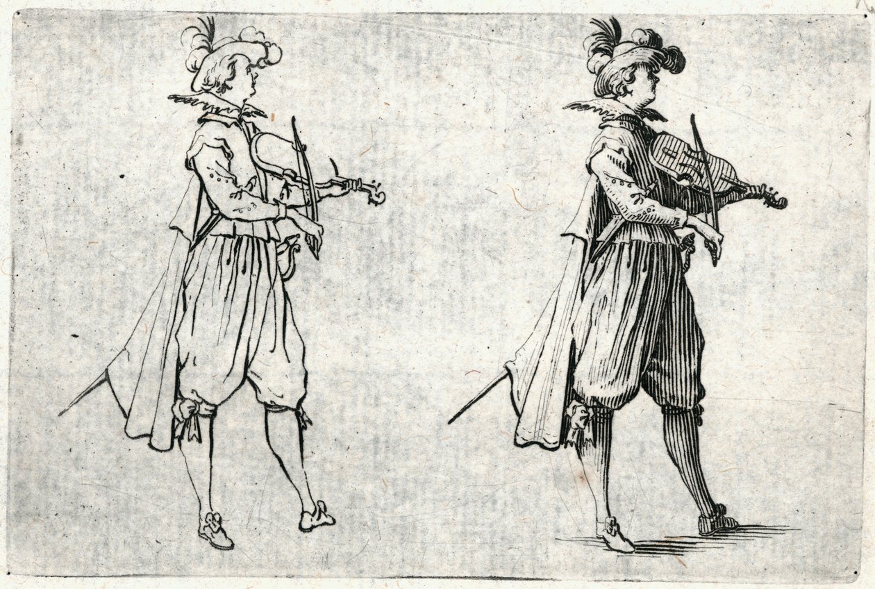 Kapriser av olika figurer av Jacques Callot