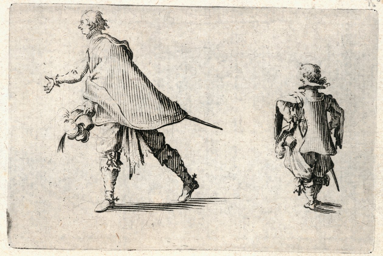 Kapriser av olika figurer av Jacques Callot