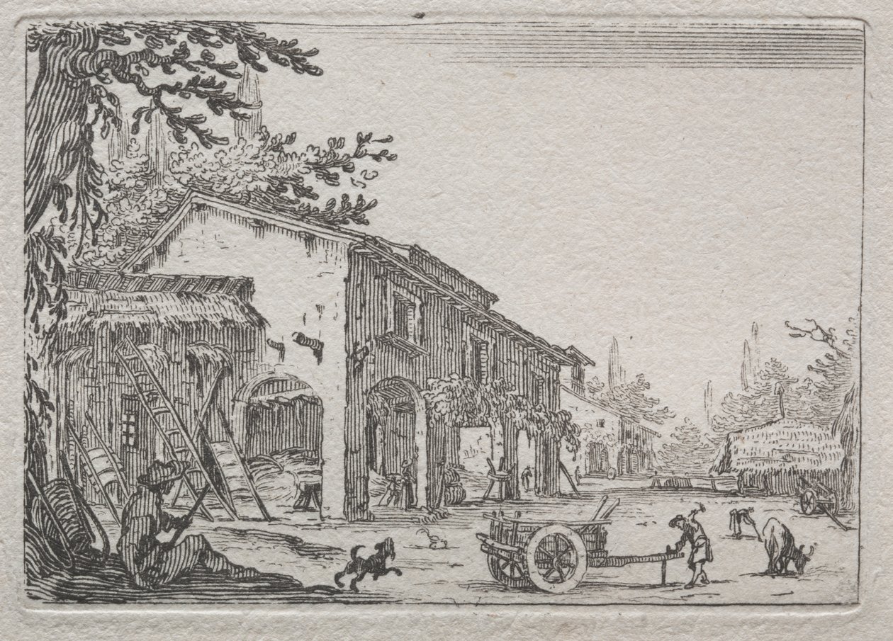 Caprices: Den italienska gården av Jacques Callot