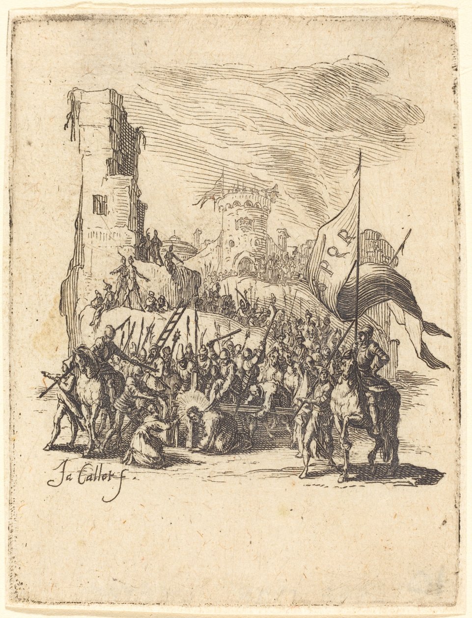 Kristus som bär korset av Jacques Callot