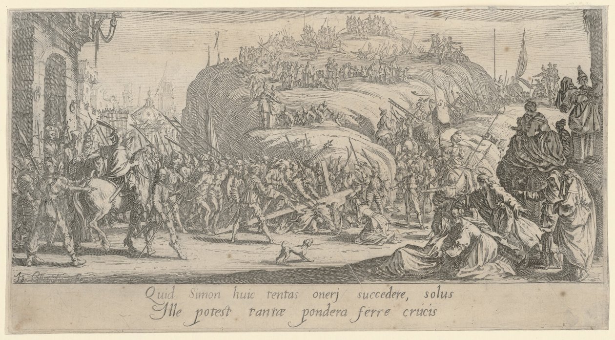 Kristus bär korset av Jacques Callot
