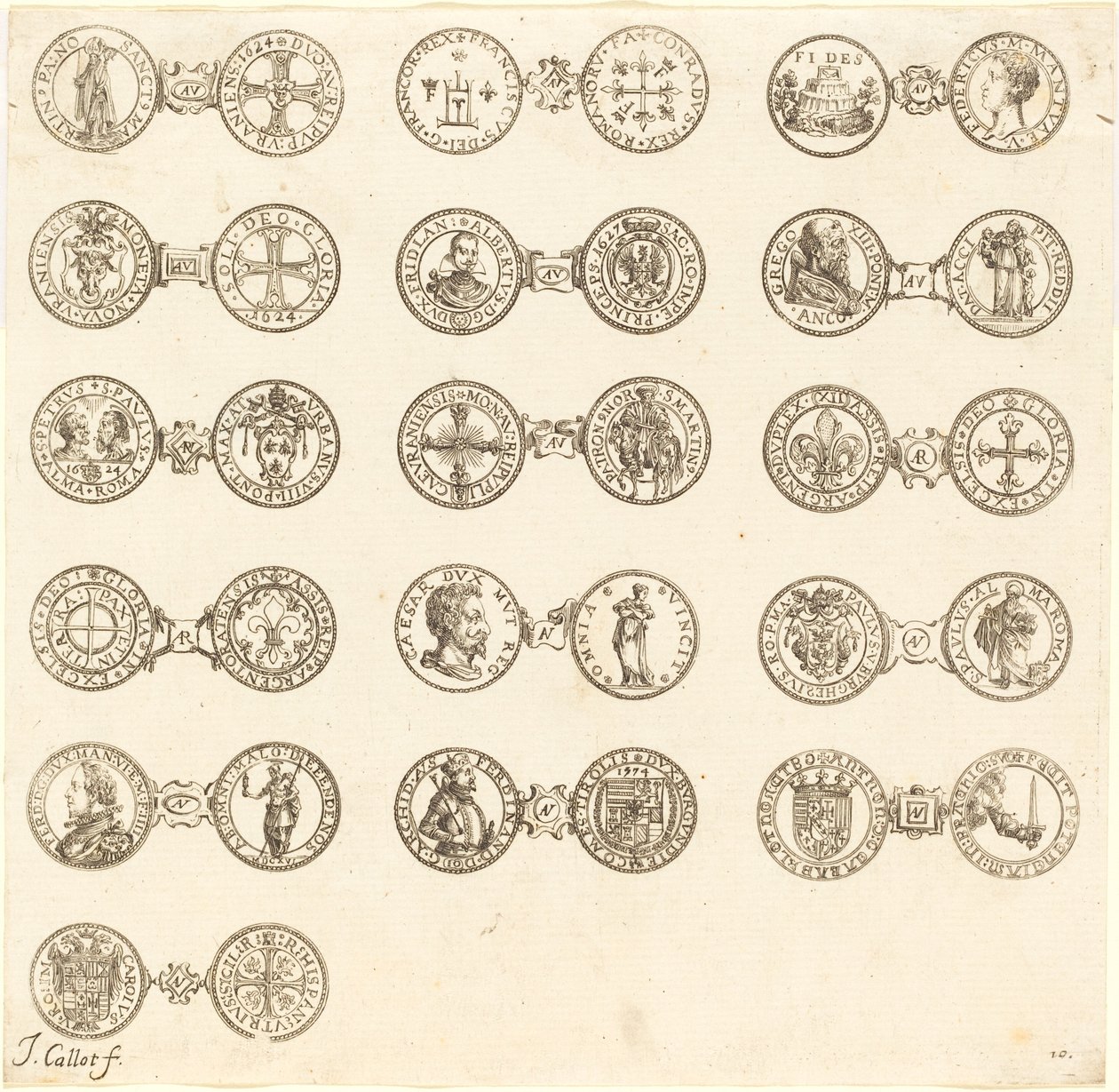 Mynt [skylt 10] av Jacques Callot