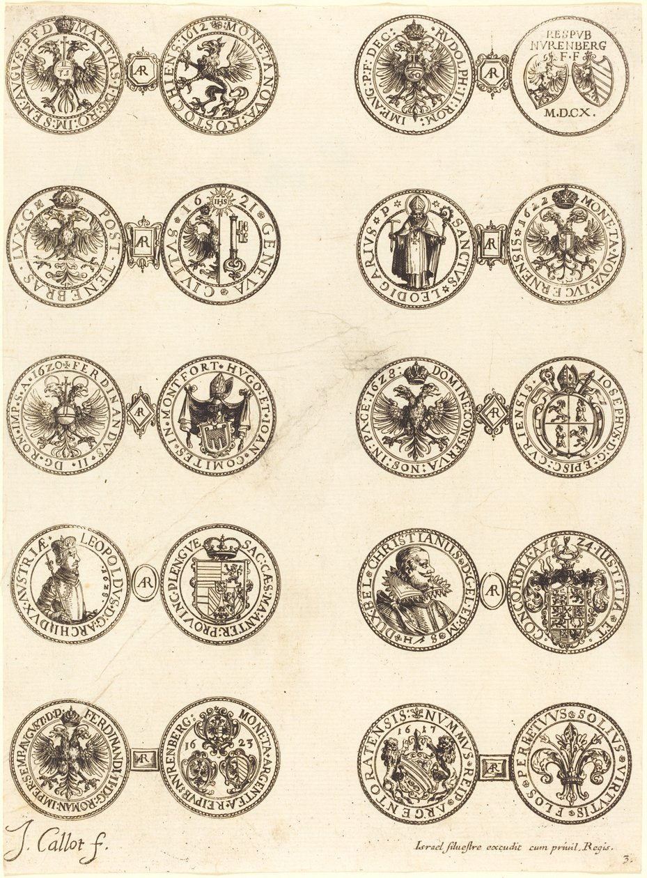 Mynt [skylt 3] av Jacques Callot