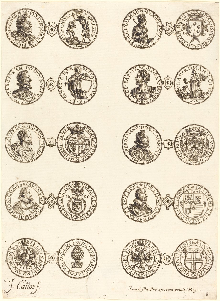 Mynt [skylt 8] av Jacques Callot