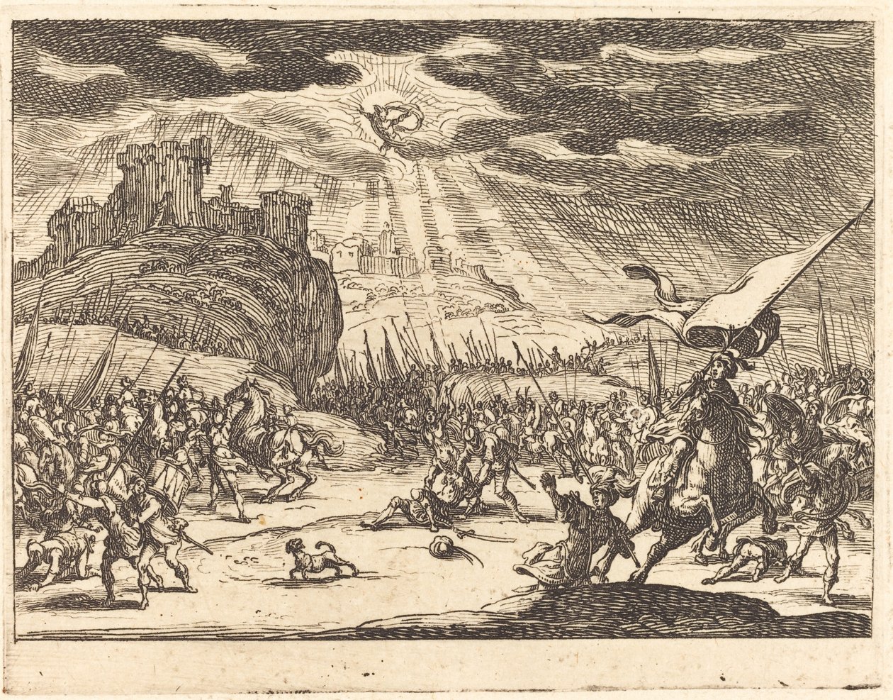 Paulus omvändelse av Jacques Callot