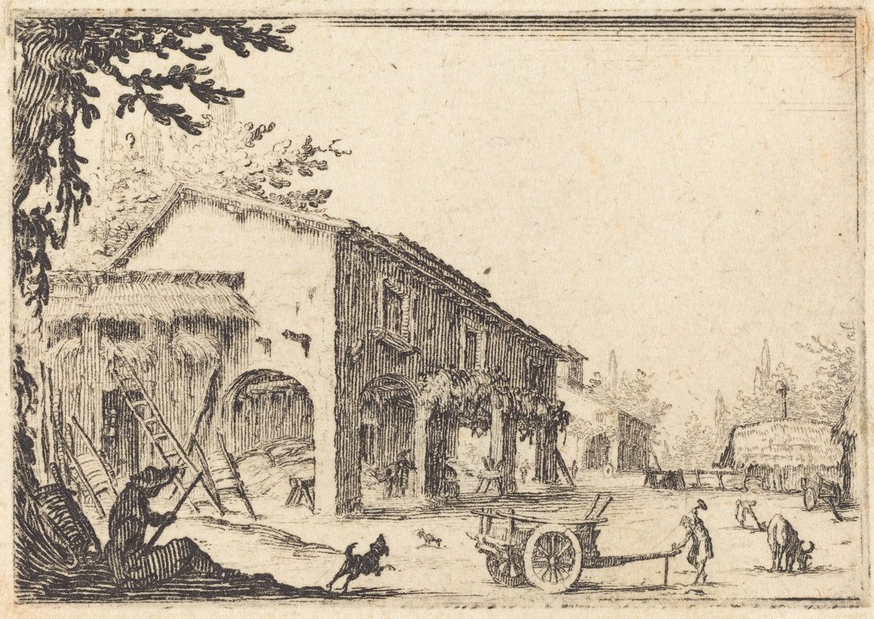 Gård till en gård av Jacques Callot