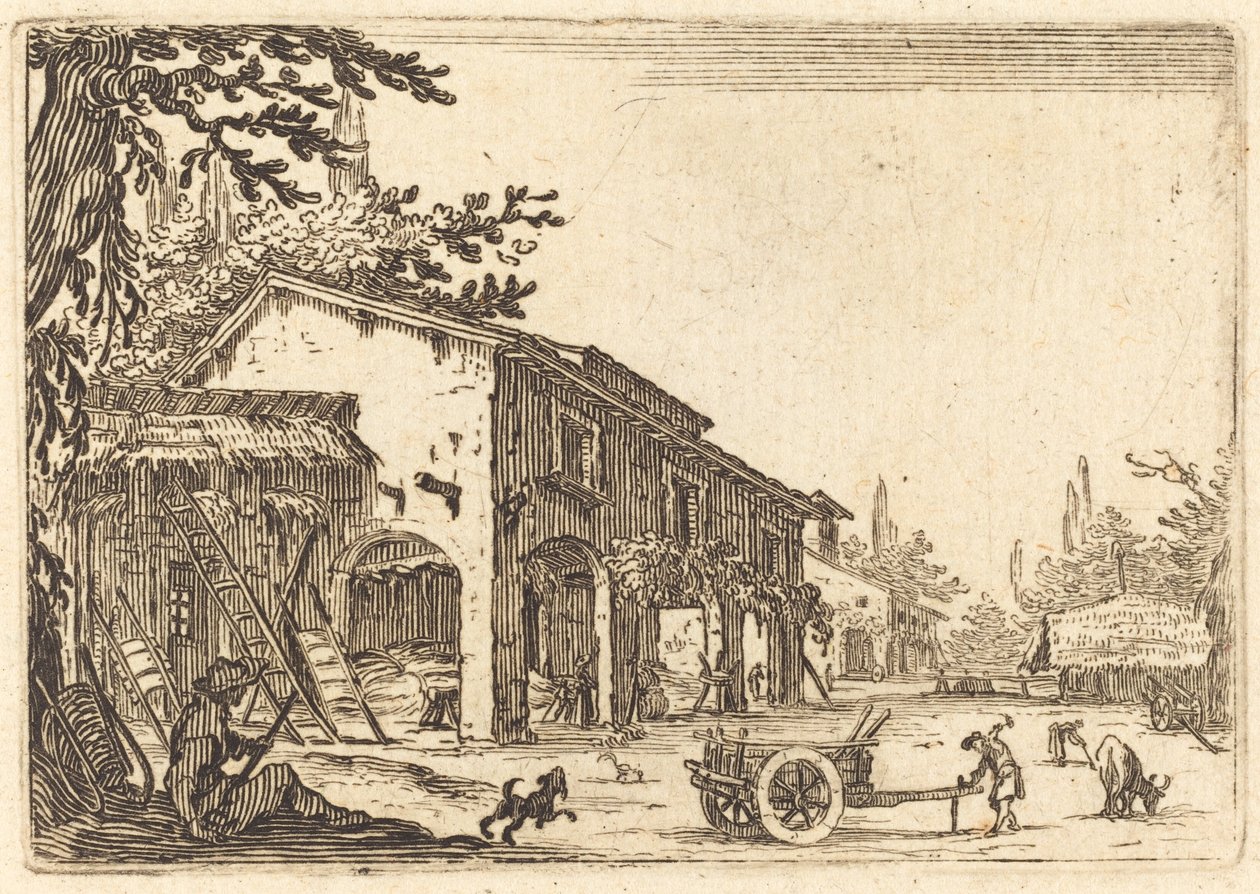 Gård till en gård av Jacques Callot