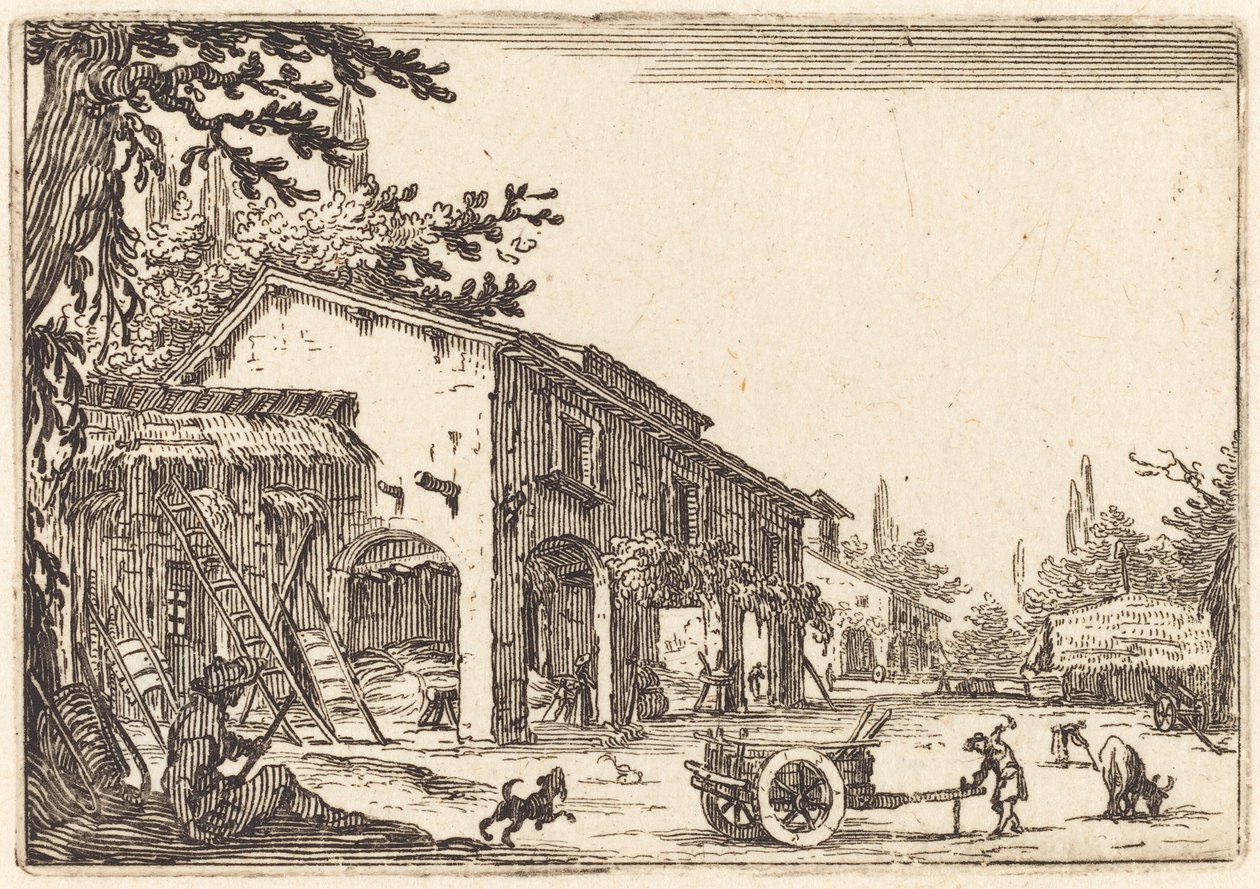 Gård till en gård av Jacques Callot