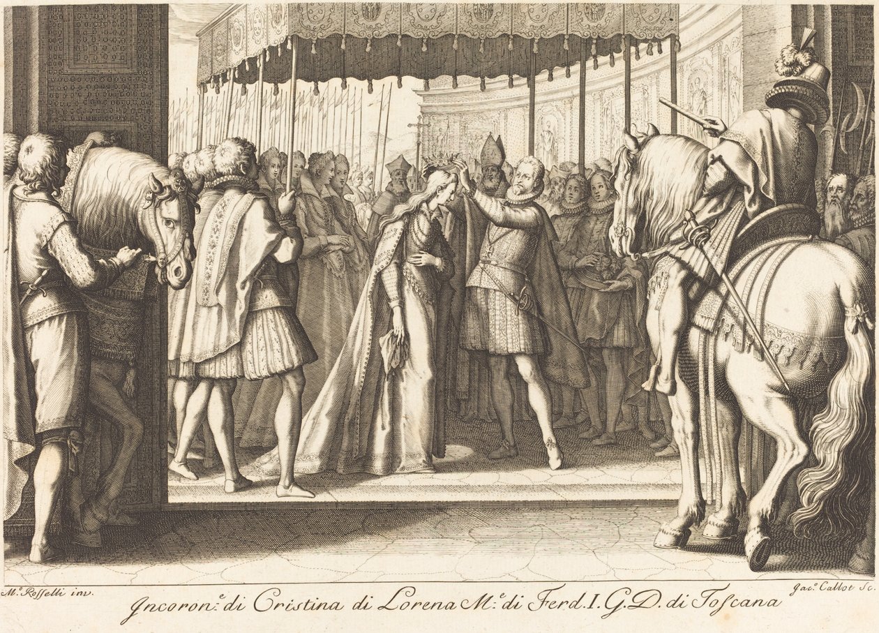 Storhertiginnans kröning av Jacques Callot