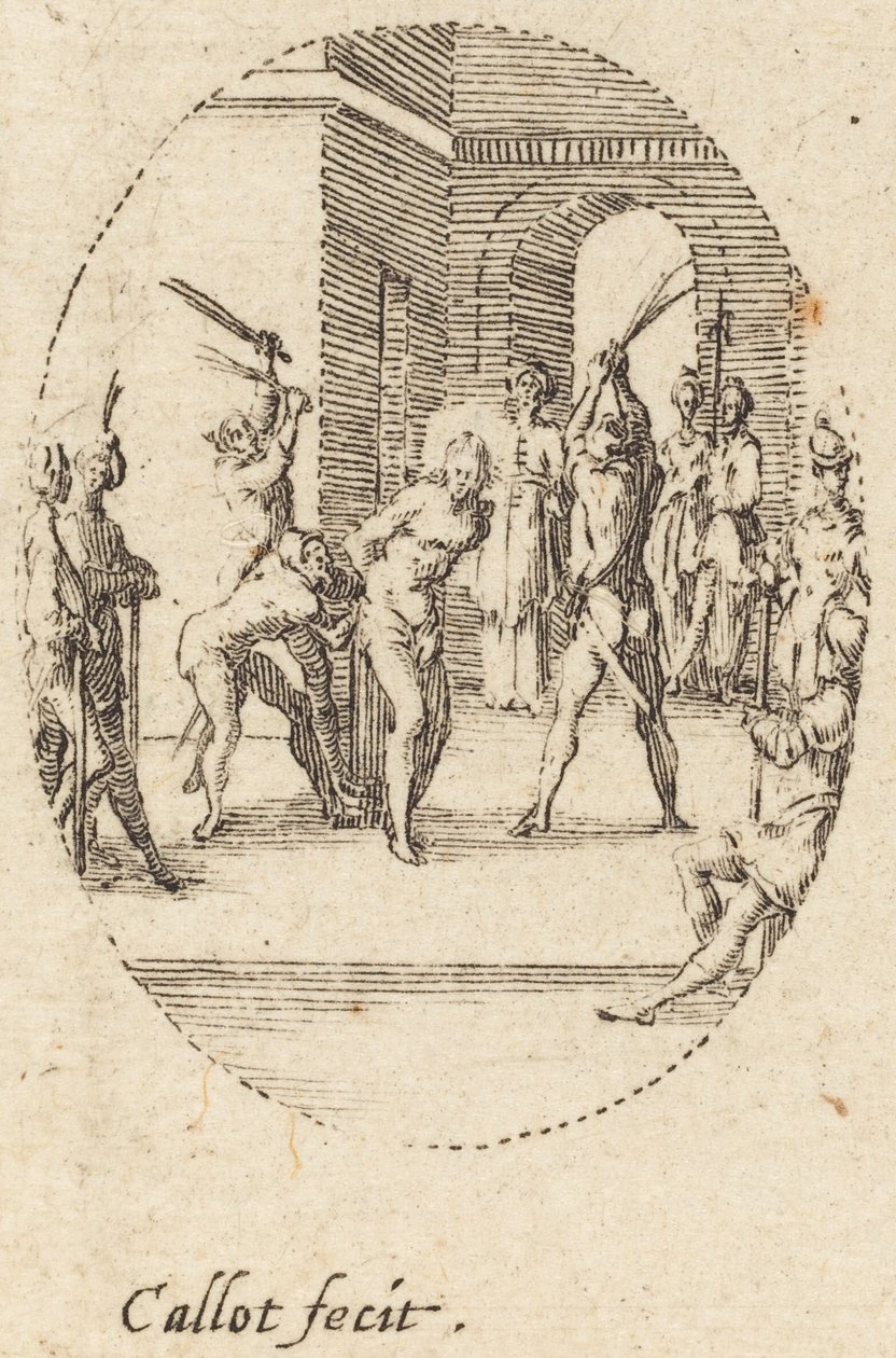 Att kröna med törnar av Jacques Callot