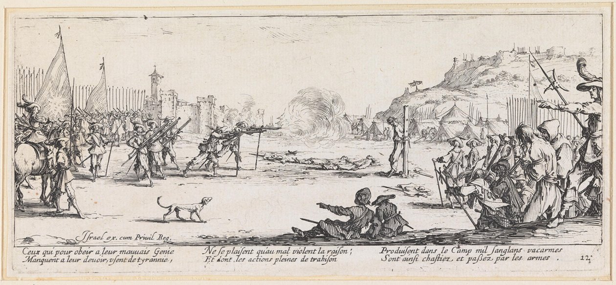 Skottlossning av Jacques Callot
