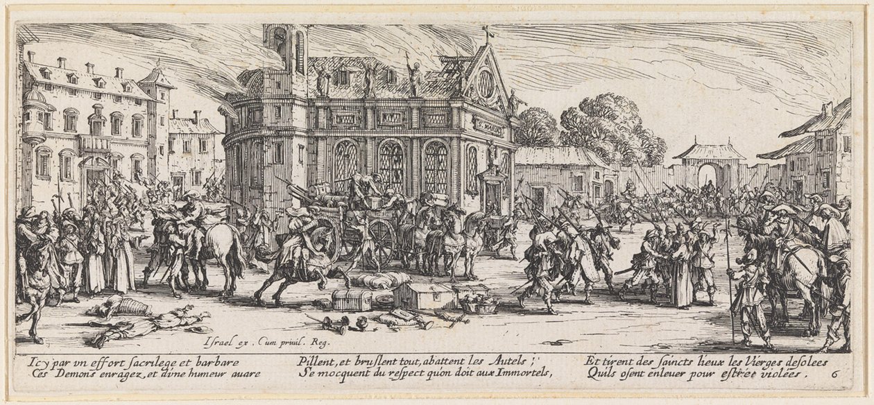 Stölden av kyrkans skatter av Jacques Callot