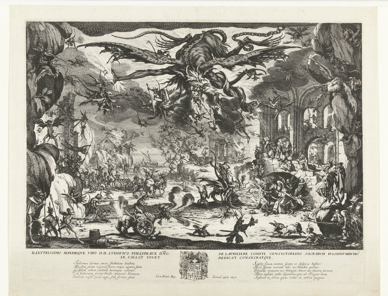 Sankt Antonius frestelse av Jacques Callot