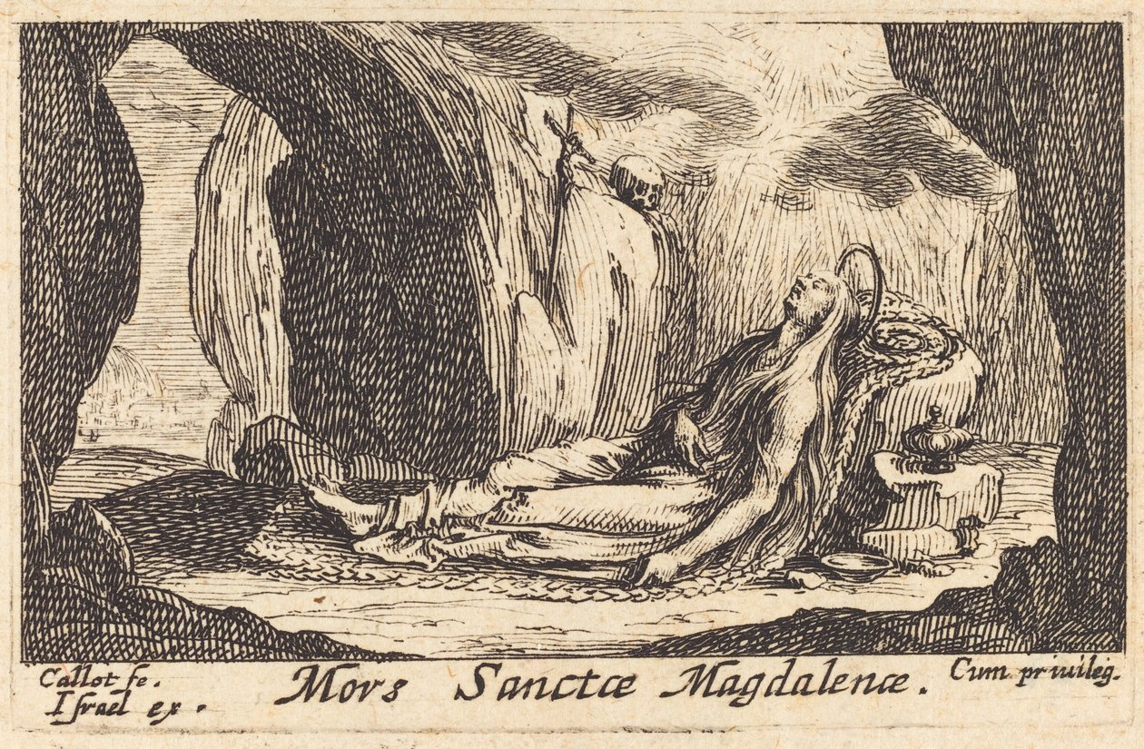 Magdalenas död av Jacques Callot